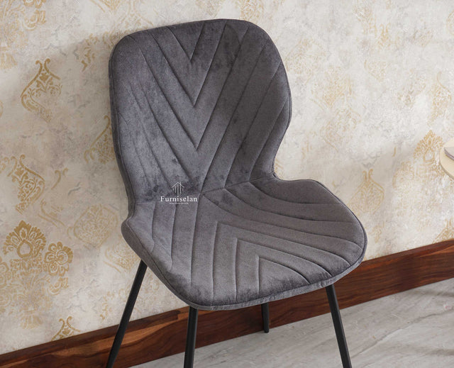 Maverick Living Study Chair Dining Chair set of Two Furniselan - Grey