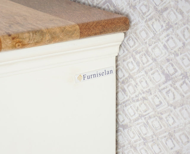 Alexandria Solid Wood Dressing Table - Furniselan - Frosty White