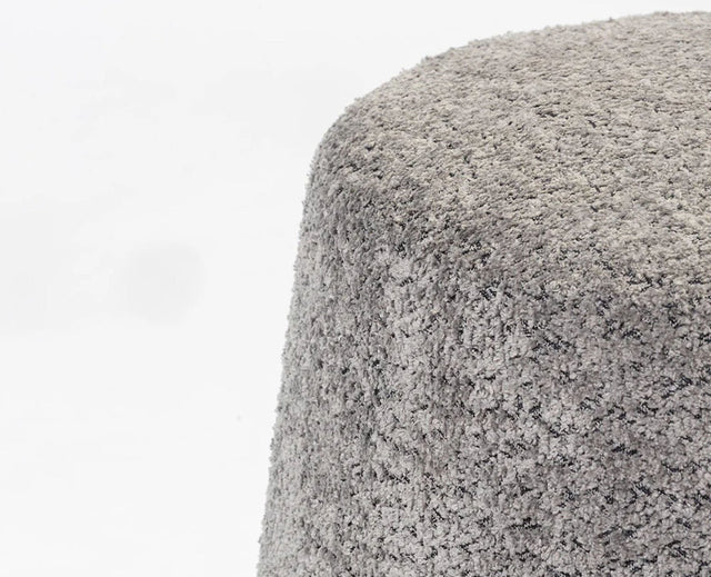Bennie Joy PlyWood Pouf- Cotton – Solid Wood Modern Dining Chair for Home & Restaurant Grey