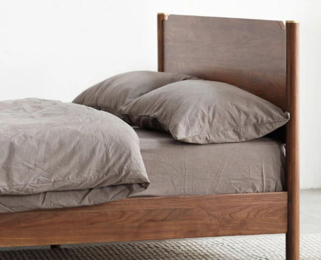 Budapest Signature Wooden Bed King Size Furniselan Teak Finish