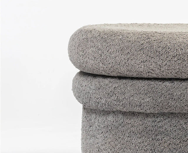 Green Mist PlyWood Pouf Grey