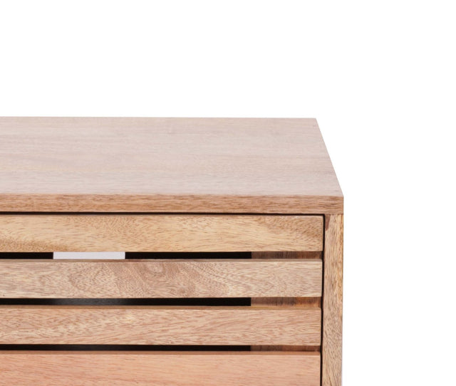 Indus Solid Wood Tv Cabinet - Tv Cabinet - Furniselan -Natural-Finish