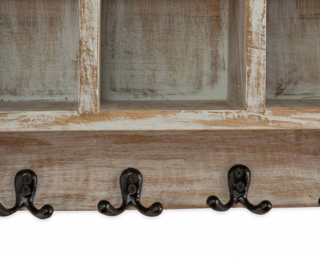 Kensington Wooden wall Shelve Hanger Furniselan Distressed White
