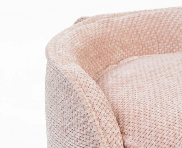 Mesa Cotton Pouffe Stool Furniselan Pink