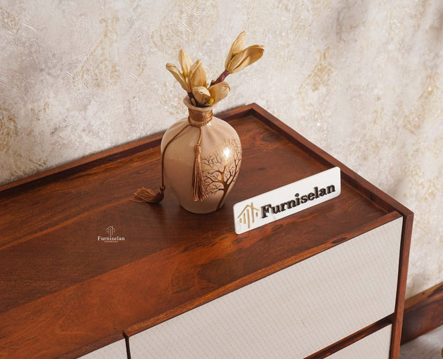 Mexico Solid Wood Six Drawers Storage Chest of Drawer - Furniselan - Brown-Finish