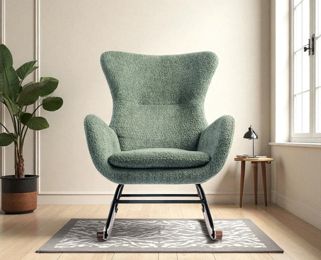 Munnar Rocking Chair - Dining Chair - Furniselan - Green