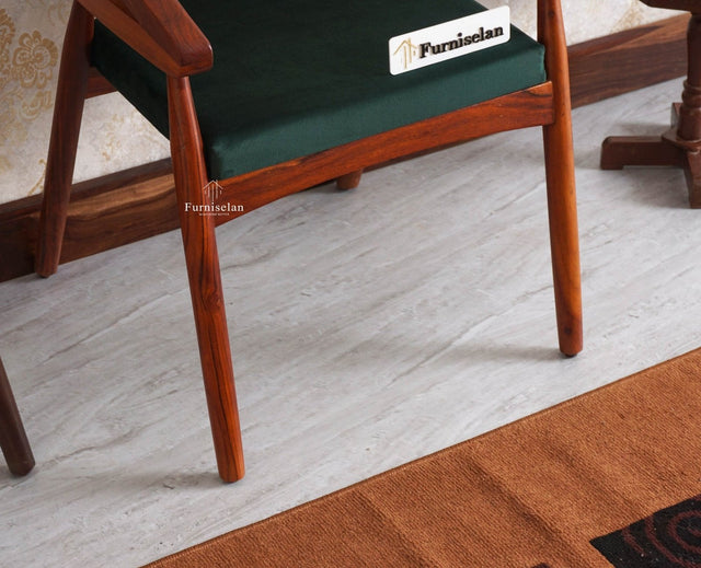 Baron Solid Rubber Wood Arm Chair Furniselan - Maple-Finish