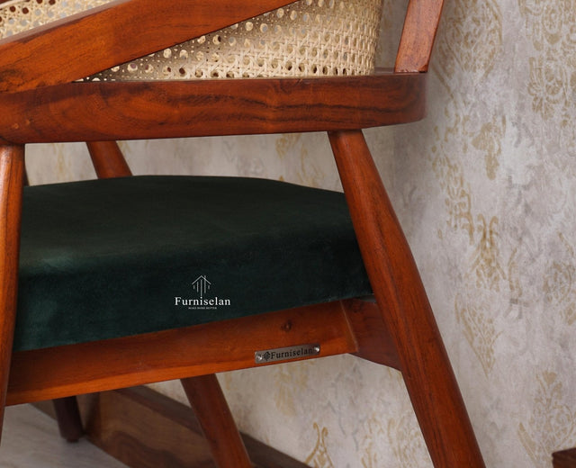 Baron Solid Rubber Wood Arm Chair Furniselan - Maple-Finish