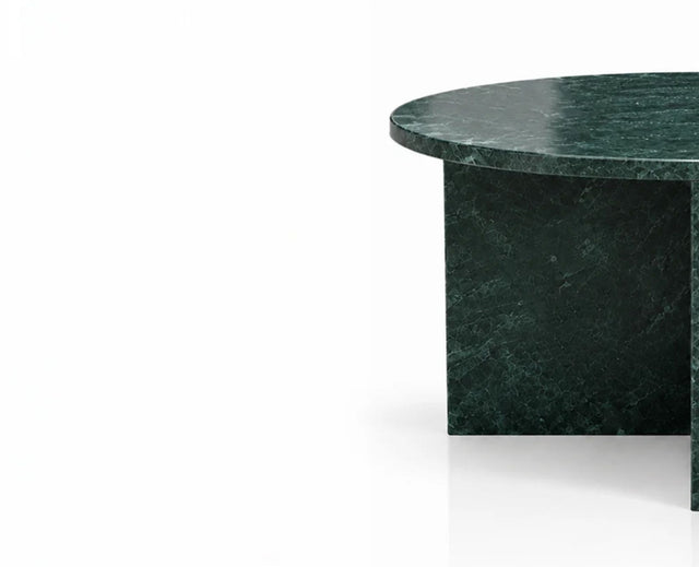 Mira Green Marble Coffee Table Set of 2 - Green