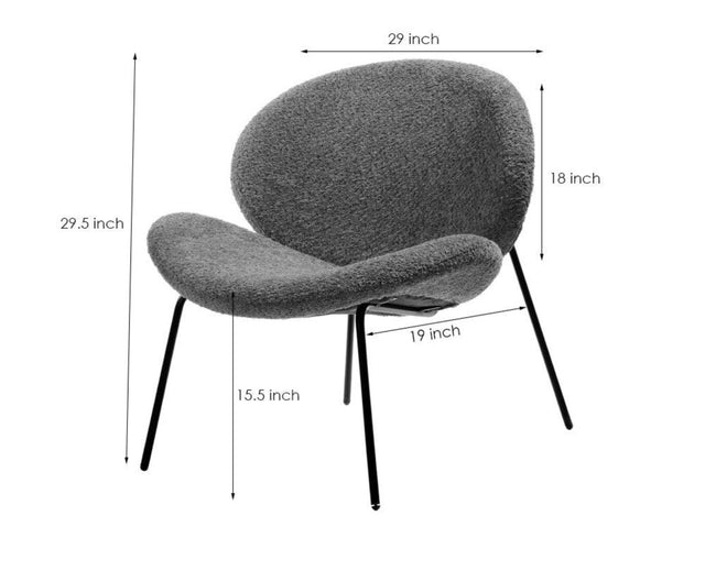 Sunbloom Lounge Chair - Dining Chair - Furniselan - Grey