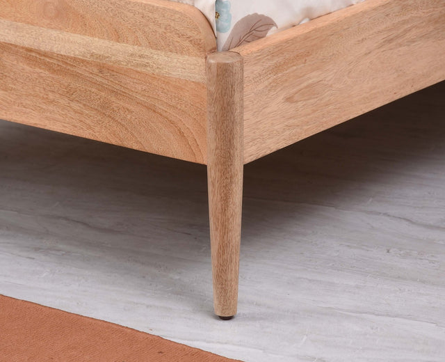 Wellington Solid Wood Single Size Bed - Single Size Bed - Furniselan Natural Finish