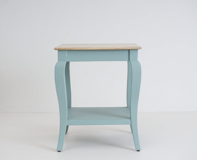 Alexandria Solid Wood End Table - Furniselan Silt-Green