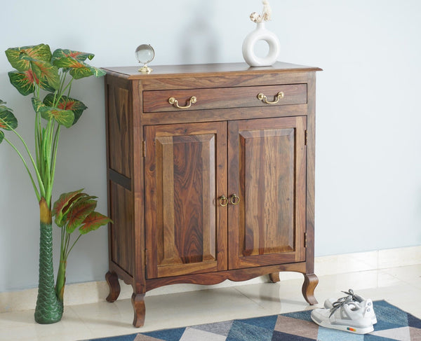 Buy Online Denmark Sheesham Wood Shoe Rack