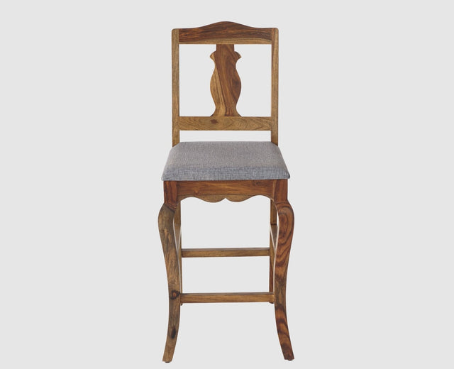 Denmark Solid Wood Bar Chair - Furniselan - Teak-Finish