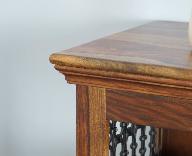 Sweden Sheesham Wood Open Bookshelve - Furniselan - Teak-Finish