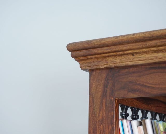 Sweden Sheesham Wood Open Bookshelve - Bookshelf - Furniselan - Teak-Finish