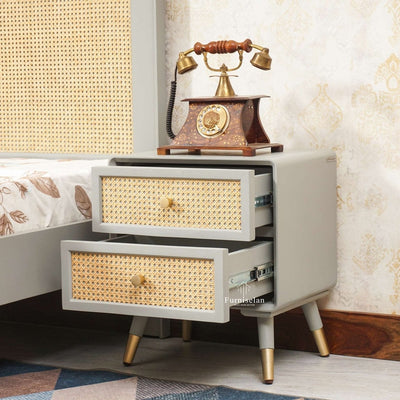 Two Drawer Bedside Table