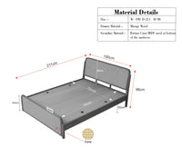 Maui Solid Mango Wood King Size Bed Natural Oak