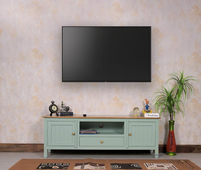 Spain Solid Mango Wood Tv cabinet-2 Doors and 1 Drawer Furniselan
