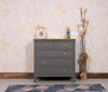 Spain Solid Mango Wood Wide Chest of Drawer- 5 Drawers FurniselanFurniselan