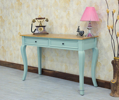 Mumbai Solid Wood Two Drawer Study Laptop Table Furniselan
