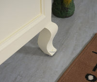 Mumbai Sideboard Cabinet Solid Wood - Three Drawers & Two Doors - Sideboard - Furniselan - Frosty-White