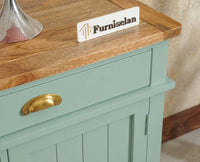 Porto Wooden Two door and Two Drawer Sideboard Cabinet Large - Tv Cabinet - Furniselan Silt Green