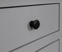 Spain Solid Mango Wood Shoe Rack Cabinet - 2 Doors & 2 Drawers - Sideboard - Furniselan -  Cool Grey
