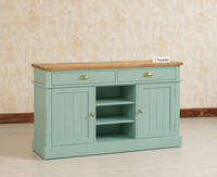 Porto Wooden Two door and Two Drawer Sideboard Cabinet Large - Tv Cabinet - Furniselan Silt Green