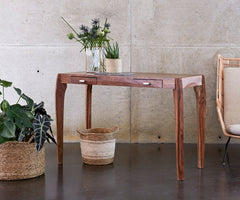 Kyoto Study Table Furniselan - Rustic-Teak-Finish