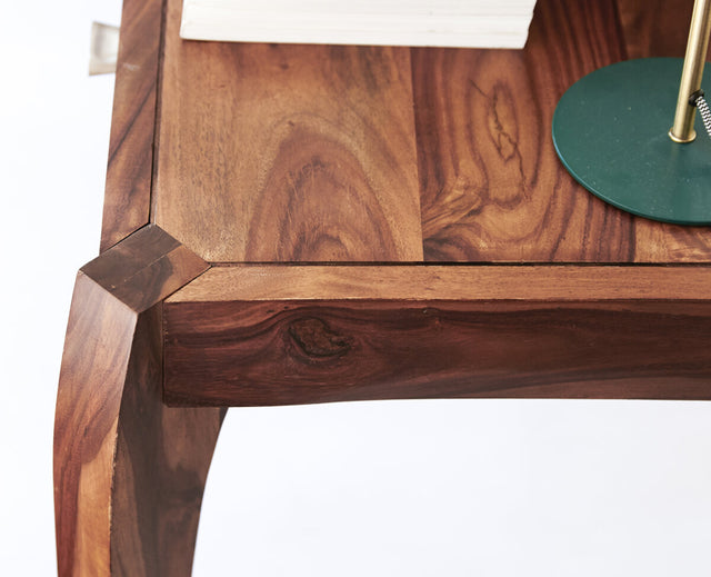 Kyoto Study Table Furniselan - Rustic-Teak-Finish