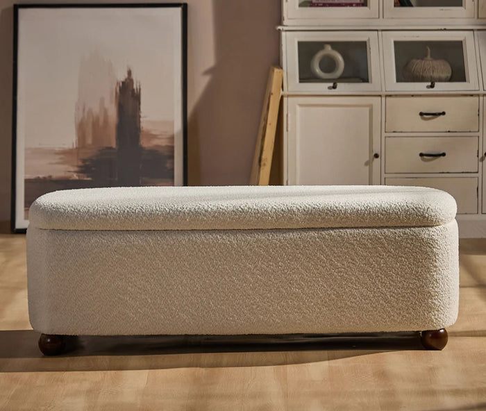 PebbleSoft Storage Bench Trunk Box Furniselan