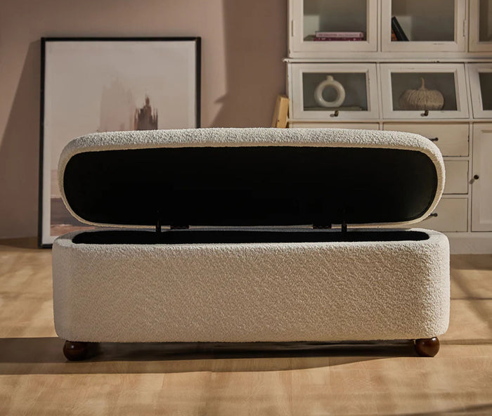 PebbleSoft Storage Bench Trunk Box Furniselan