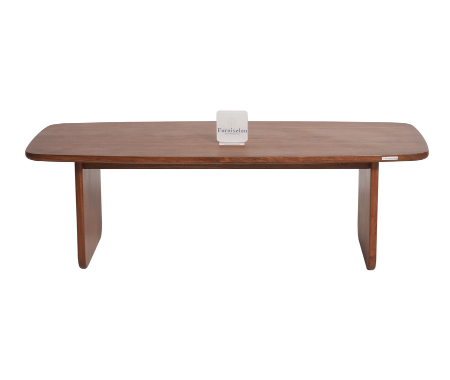 Columbus Solid Wood Coffee Table - Coffee Table - Furniselan - Teak-Finish