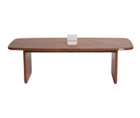 Columbus Solid Wood Coffee Table - Coffee Table - Furniselan - Teak-Finish