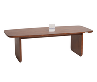 Columbus Solid Wood Coffee Table - Coffee Table - Furniselan - Teak-Finish