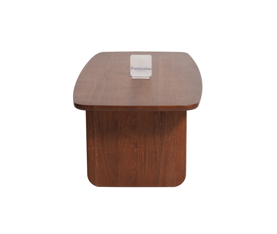 Columbus Solid Wood Coffee Table - Coffee Table - Furniselan - Teak-Finish