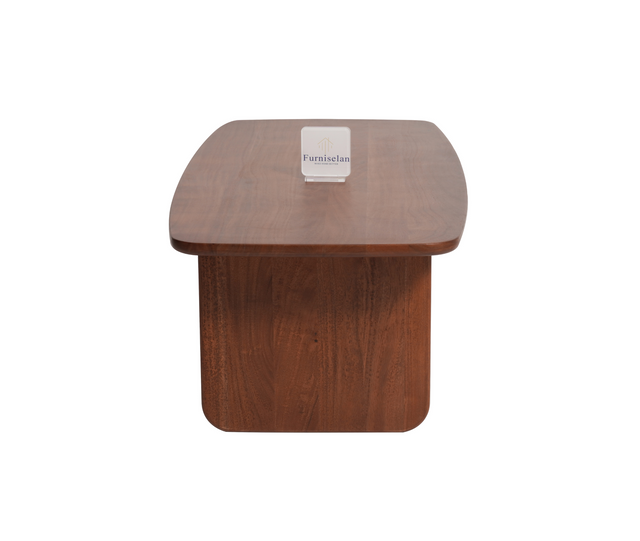 Columbus Solid Wood Coffee Table - Coffee Table - Furniselan - Teak-Finish