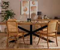 Orvian 6 Seater Dining Table Limewash
