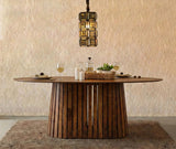 Harlen MDF Walnut 6 Seater Dining Table