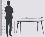 Boston Solid Wood Dining Table Six Seater-150cm Furniselan Natural Finish