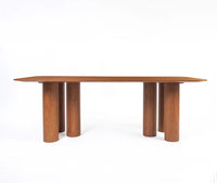 Savero Plywood 8 Seater Dining Table Honey Oak