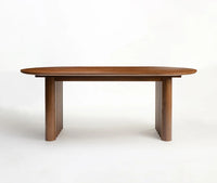 Avelon Parawood 6 Seater Dining Table Walnut brown