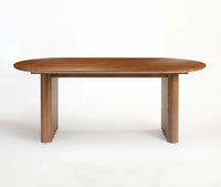 Avelon Parawood 6 Seater Dining Table Walnut brown