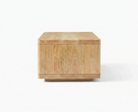 Copenhagen Simple Wooden Coffee Table Furniselan - Natural Finish