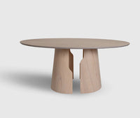 Milan 6 Seater Dining Table White Oak