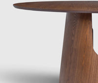 Milan 6 Seater Dining Table Dark Walnut