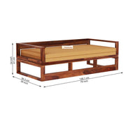 Copenhagen Sheesham Sofa Cum Bed Furniselan Camel Brown