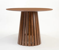 Harlen MDF Walnut 6 Seater Dining Table Walnut brown