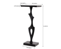 Twist Accent End Table Black